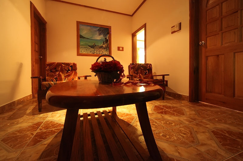 Living room, kitchen  - Praslin museum guesthouse